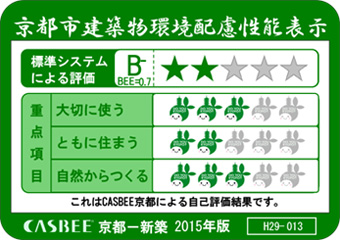 京都市建築物環境配慮性能表示