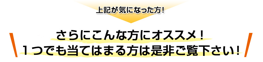 さらにこんな方にオススメ！