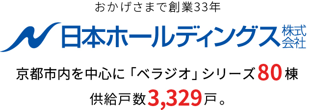 おかげさまで創業33年 日本ホールディングス株式会社